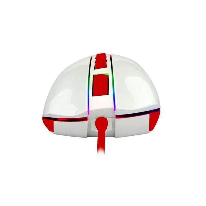 REDRAGON COBRA WIRED GAMING MOUSE - WHITE RED