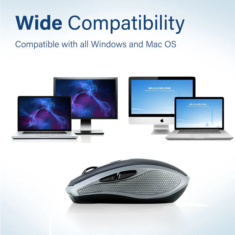 PROMATE BEREES SIPT SILK SWIST MOUSE - SILVER - TJREZMY