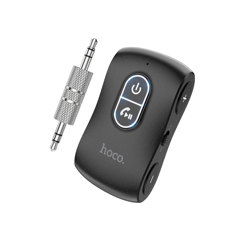 Hoco Hoco E73 Pro Journey AUX BT جهاز استقبال/إرسال صوتي - نجم أسود