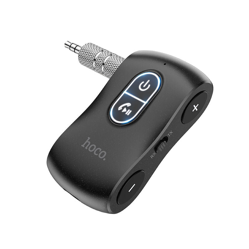 Hoco Hoco E73 Pro Journey AUX BT جهاز استقبال/إرسال صوتي - نجم أسود