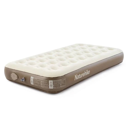 Naturehike (Chenjing) Built-In Pump Inflatable Mattress - Brown Single (200*100*25)