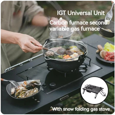 Naturehike IGT Barbecue Table - Black (87*40.5*40.5)