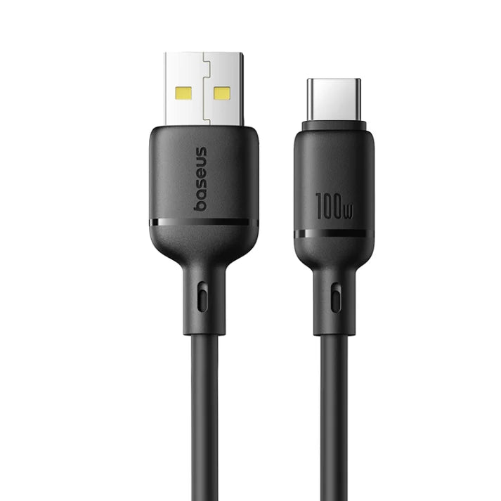 Baseus Silky Fast Charging Cable USB-A to USB-C 1m - Cluster Black