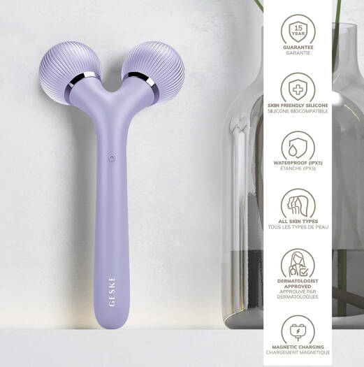 GESKE Face Care - Sonic Facial Rolle - 4 In 1- Purple