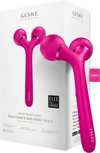GESKE Face Care - Sonic Facial Rolle - 4 In 1-Magenta