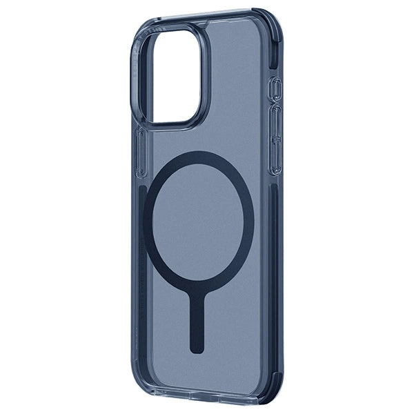 Uniq Hybrid iPhone 15 Pro Max Mag click Charging Case Combat-Smoke Blue