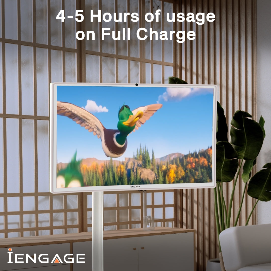 iEngage 32 Inch 4G (8GB/128GB) Android Rotating TouchScreen W/ Built-In Camera-White