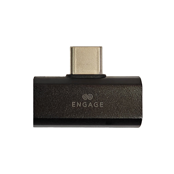 Engage USB-C To Dual USB-C Adapter (Charge + Audio) Black