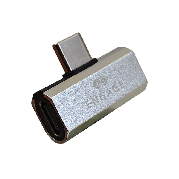 Engage USB-C To Dual USB-C Adapter (Charge + Audio) Silver