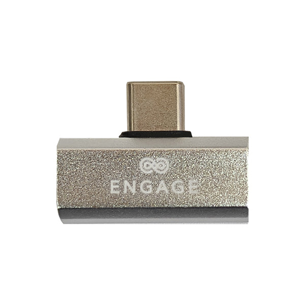 Engage USB-C To Dual USB-C Adapter (Charge + Audio) Silver