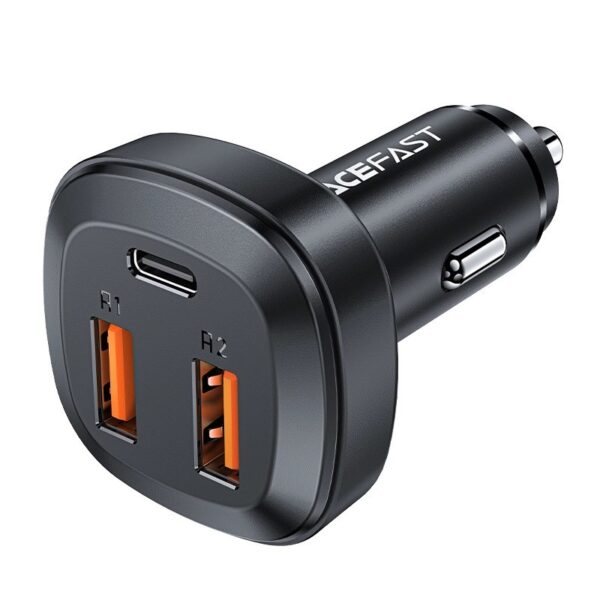 Acefast B9 66W (2USB-A+USB-C) Three Port Metal Car Charger