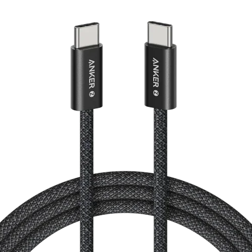 Anker Zolo USB-C to USB-C Cable 240W Braided (1.8m/6ft) -Black