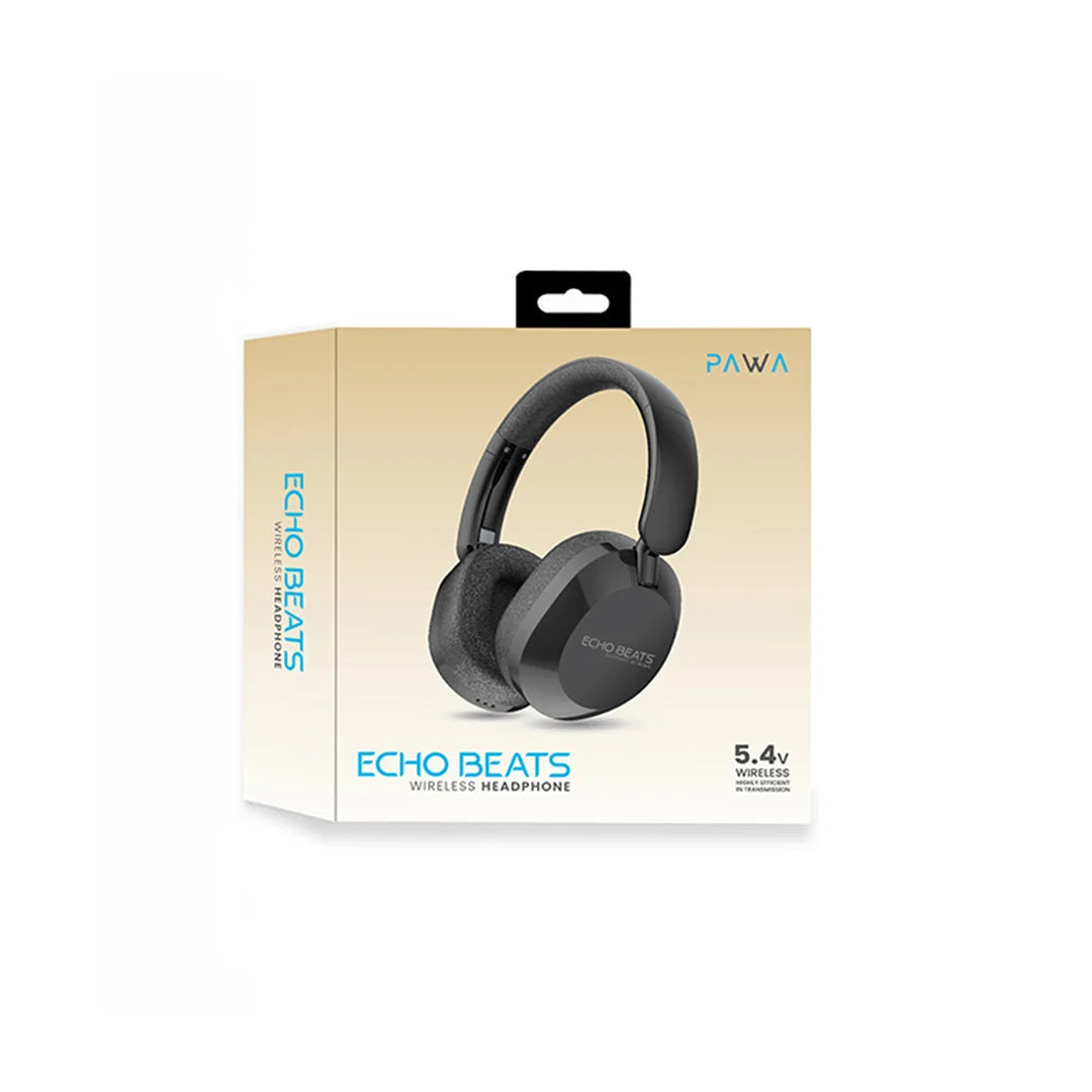 Pawa Echo Beats Wireless Headphone - Black
