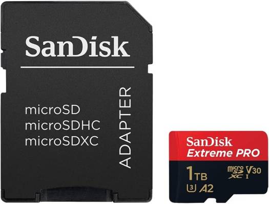 Sandisk Extreme Pro Microsd Uhs I Card 1Tb For 4K Video On Smartphones