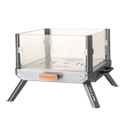 Naturehike Glass Fire Stove - Stainless Steel (46×45.5×30)