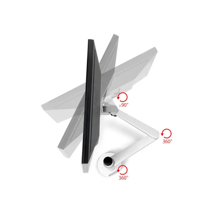 Gamvity Dual Monitor Desk Mount Stand – Adjustable Office LCD Support - 27