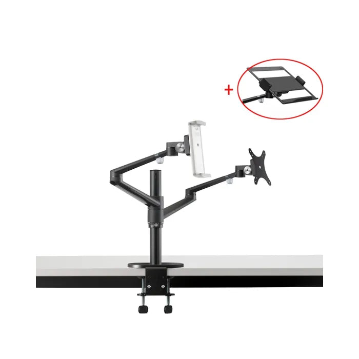 Gamvity Height Adjustable Universal Tablet-Laptop Mount Monitor Stand Arm OL-3T- Black
