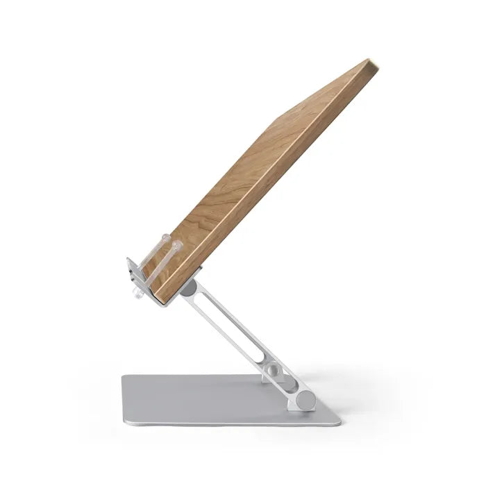 Gamvity Modern Ergonomic Adjustable Acrylic Book & Laptop Stand – Foldable & Portable