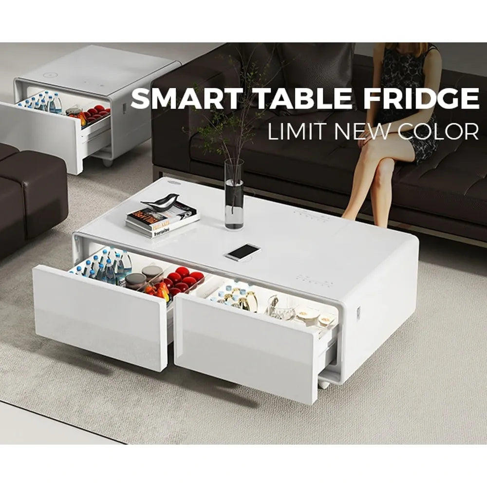 Gamvity Newest Luxury Pro Smart Coffee Table 135l Refrigerator (Tb135) - White