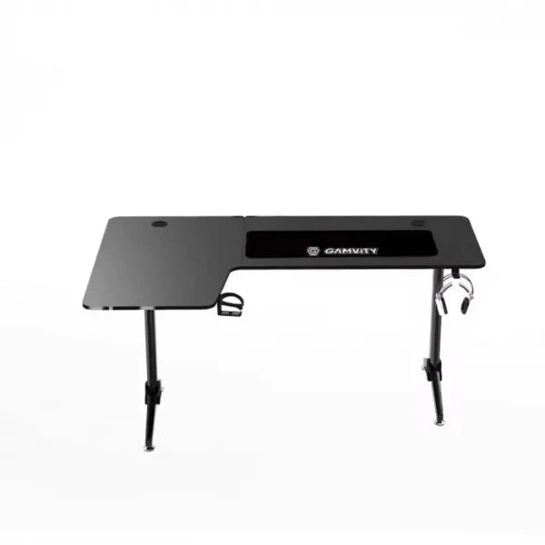 Gamvity Professional Gaming Desk L Shaped  - Left Black