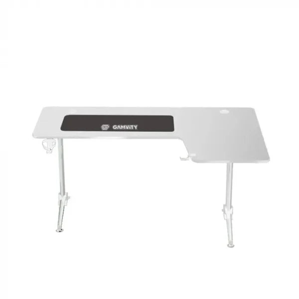 Gamvity Professional Gaming Desk L Shaped - Right White