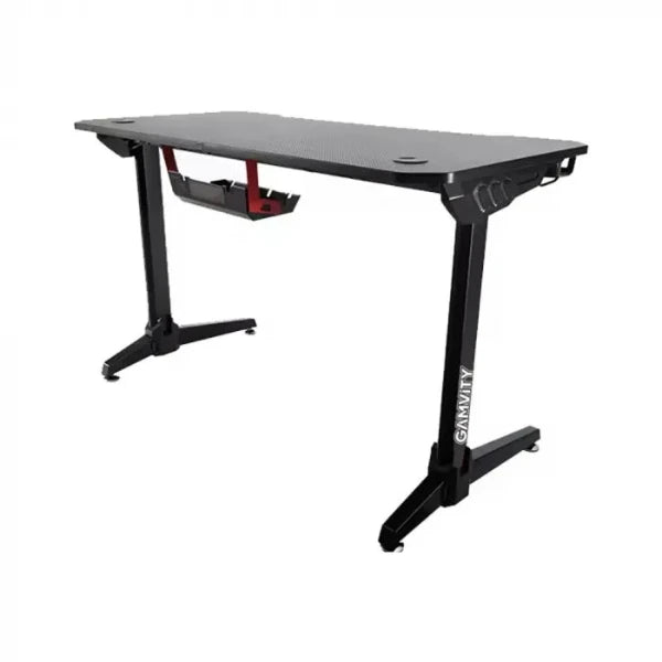 Gamvity Professional Gaming Desk With RGB Led Lights - Black