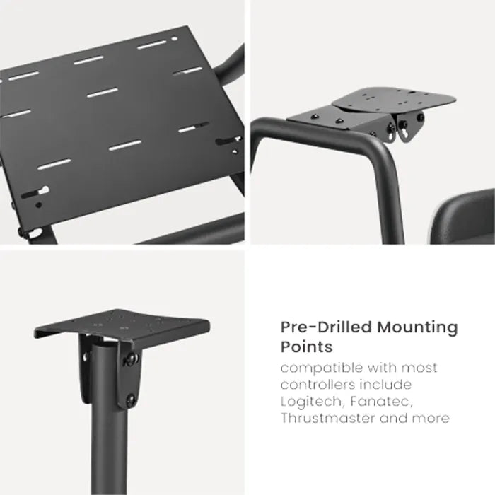 Gamvity Racing Simulator Cockpit With Monitor Mount Lrs09-Bs03 - Black/Blue