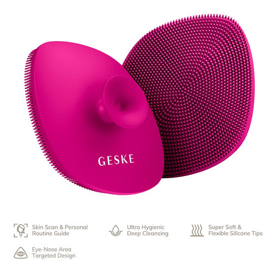 GESKE Facial Brush - 4 In 1-Magenta