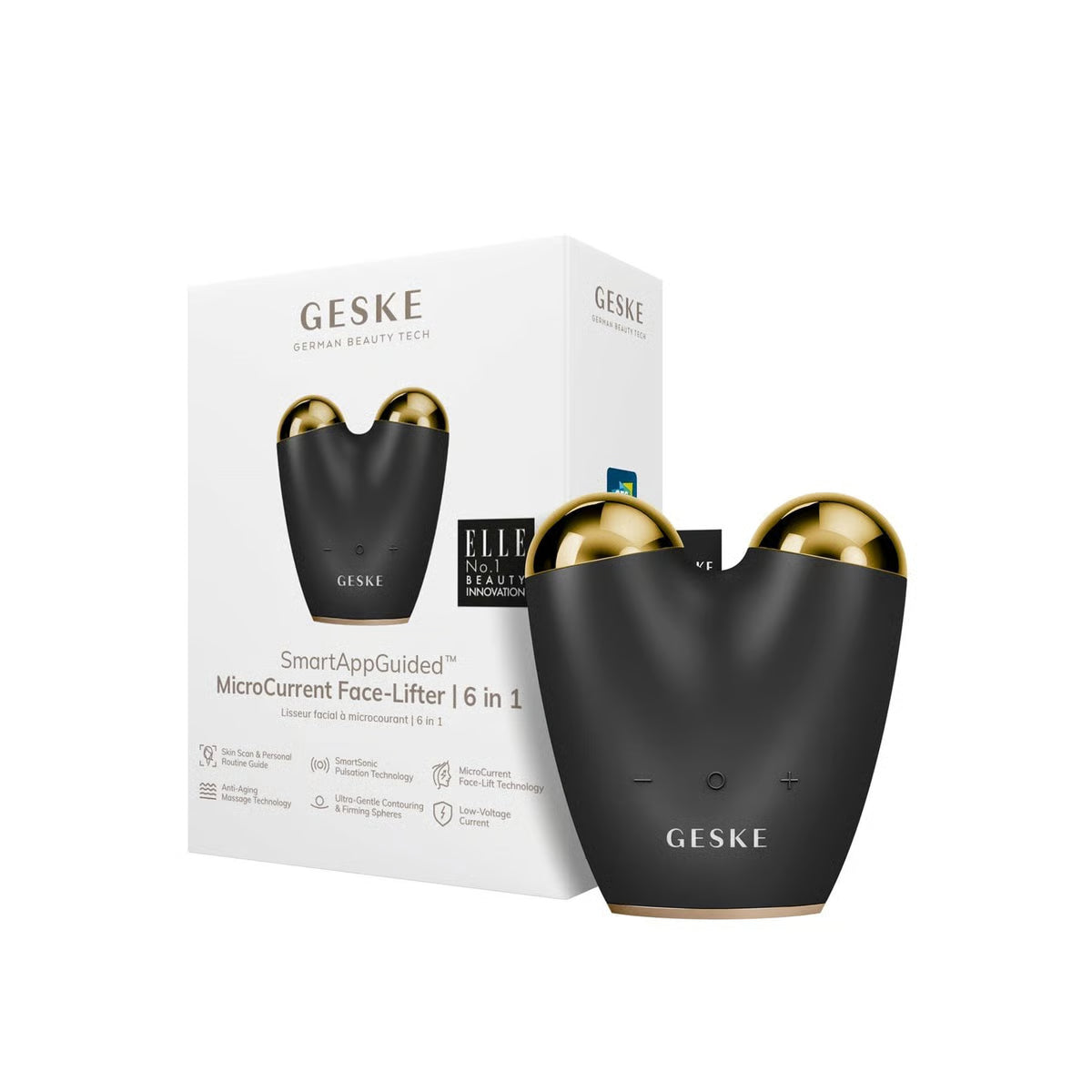 GESKE Face Care - Microcurrent Face Lifter - 6 In 1 - Grey