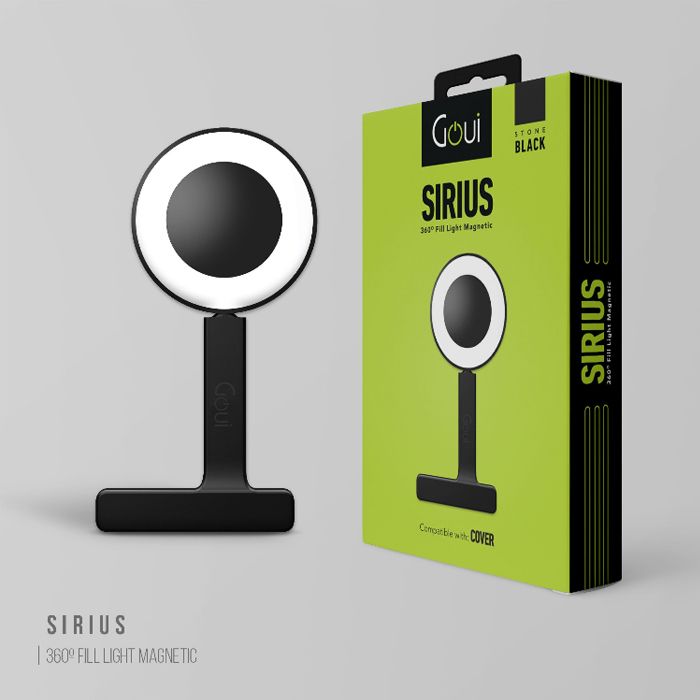 Goui Sirius Magnetic Fill light 360 - Stone Black