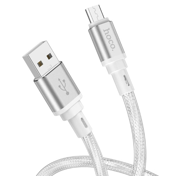 Hoco X83 Micro Victory charging data cable- White