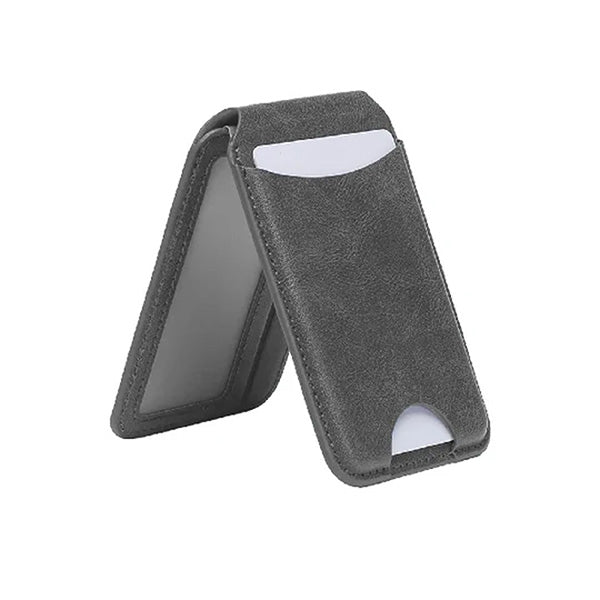 iEngage Magsafe Fold Wallet (Multiple Card Holder/Stand Feature) (Grey)