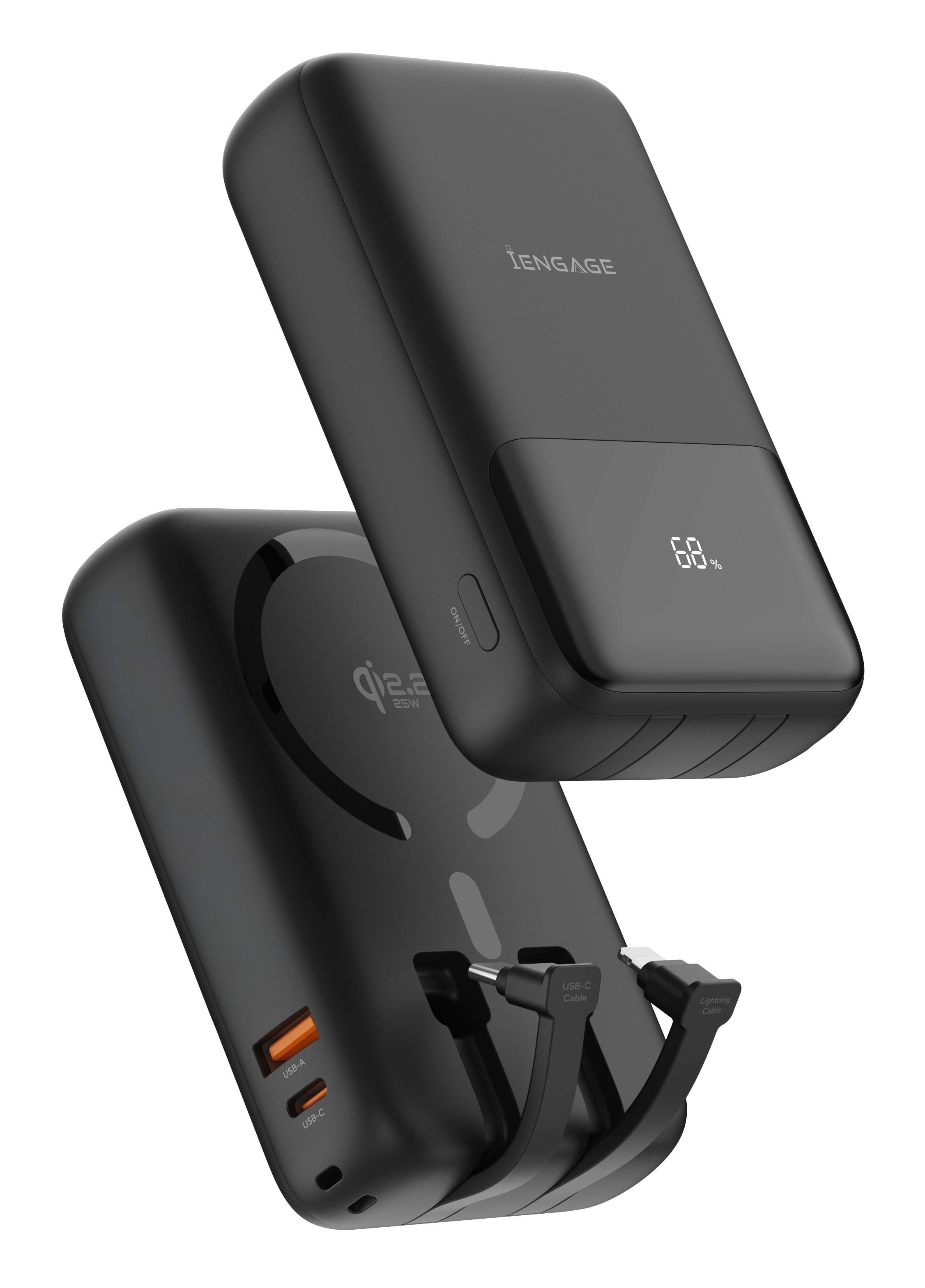 iEngage Qi2 20000mAh Ultra Fast Charging PD 65W PowerBank