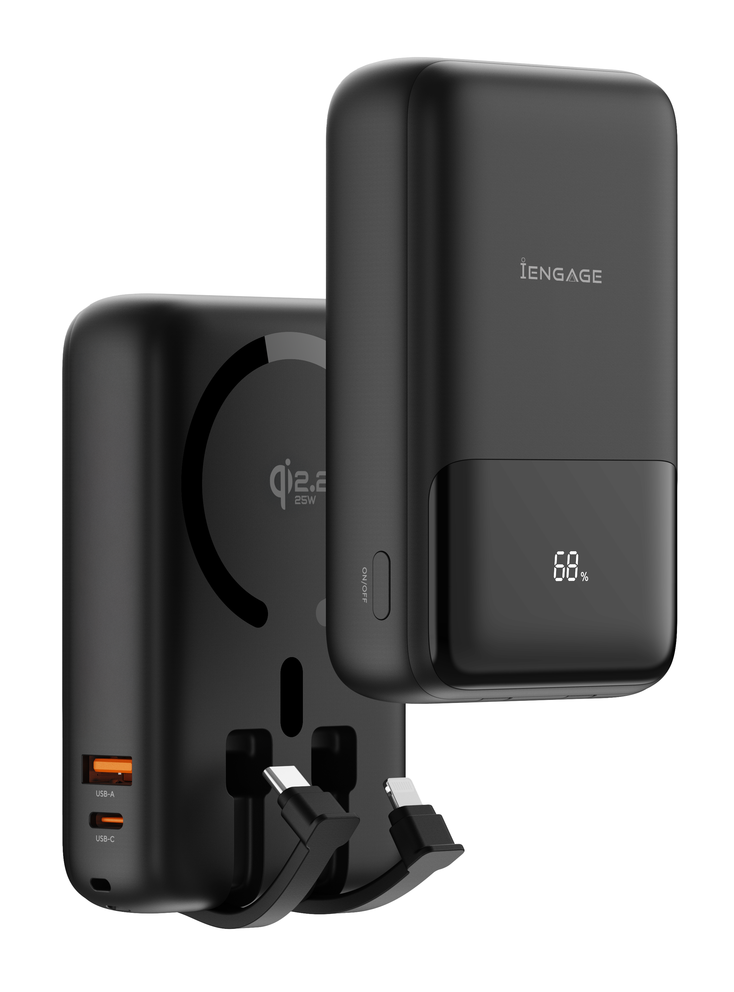 iEngage Qi2 20000mAh Ultra Fast Charging PD 65W PowerBank