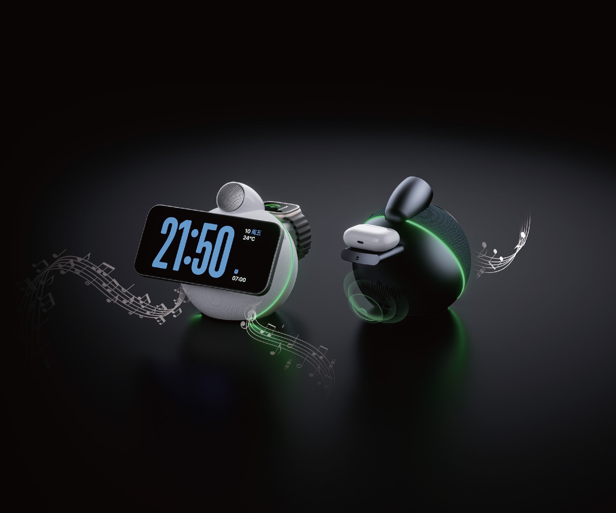 iEngage Qi2 Wireless Charger And Speaker 