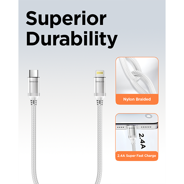 iEngage USB-C to Lightning Cable 30cm White