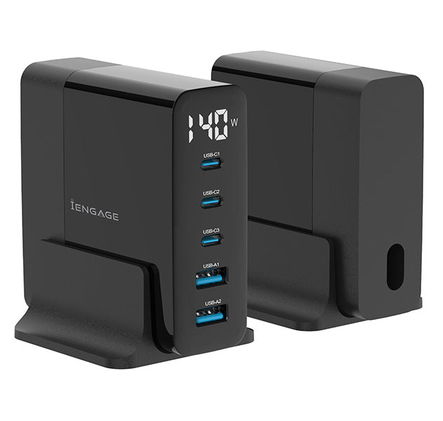 iEngage 140W 5-Ports GaN Charging Hub