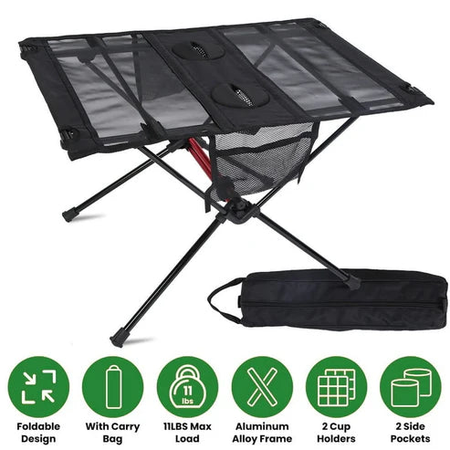 Naturehike FT07 Foldable Camping Table - Black