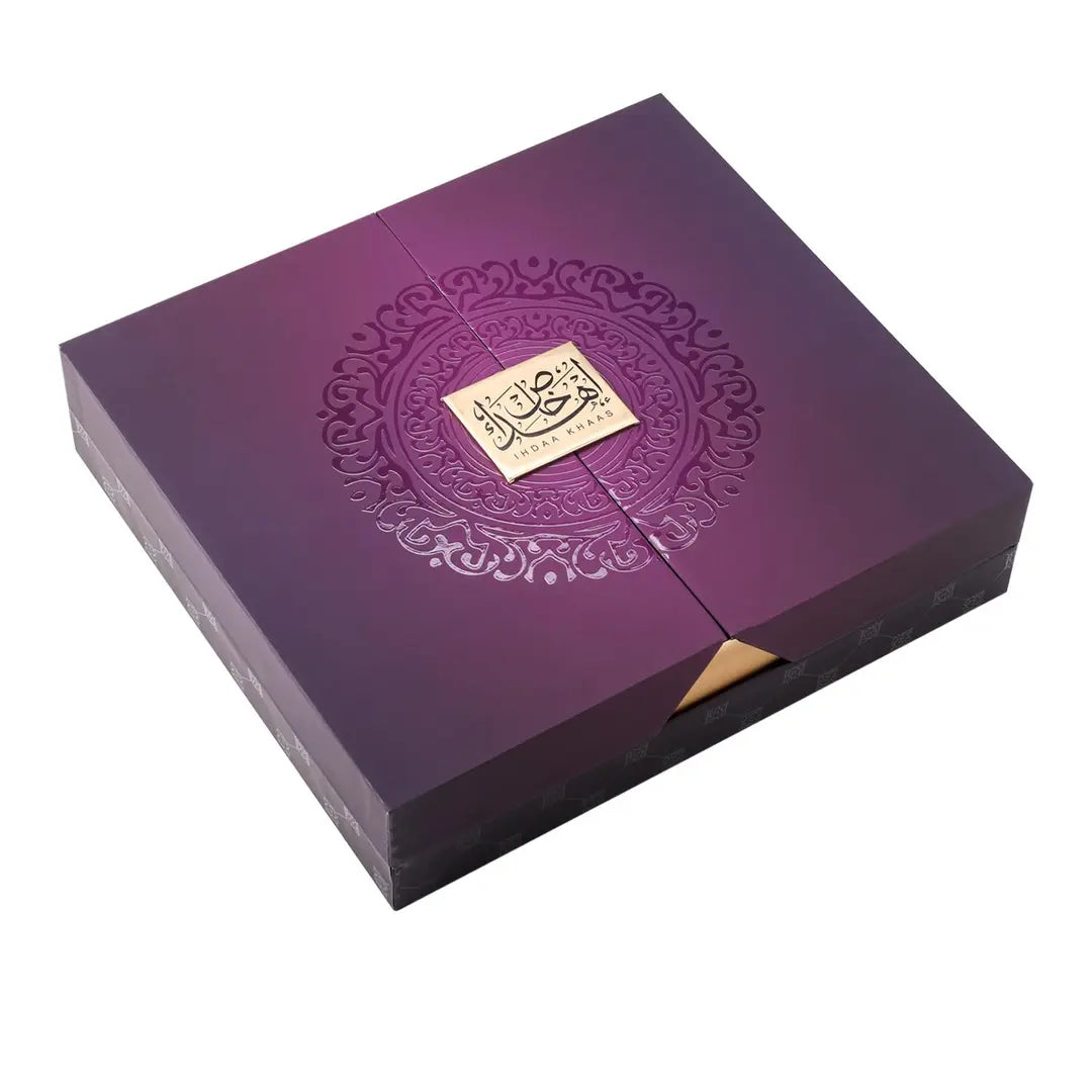 Ihdaa Khaas Gift Set By Ahmed Al Maghribi (Oud Lavender & Couture Noir Spray, Lilfarsh Oud Lavender & Oud Arian Super)