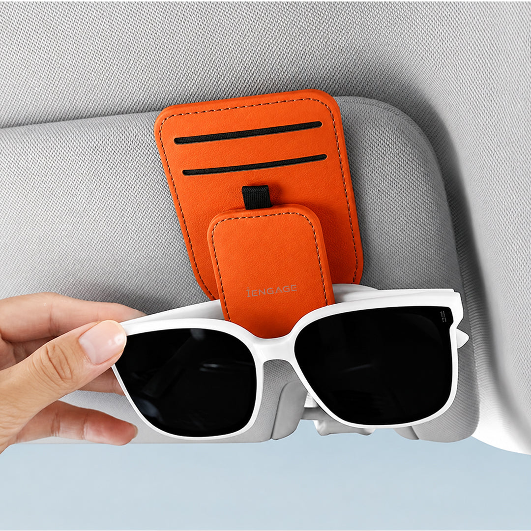 iENGAGE Car Sunvisor Holder (Orange)