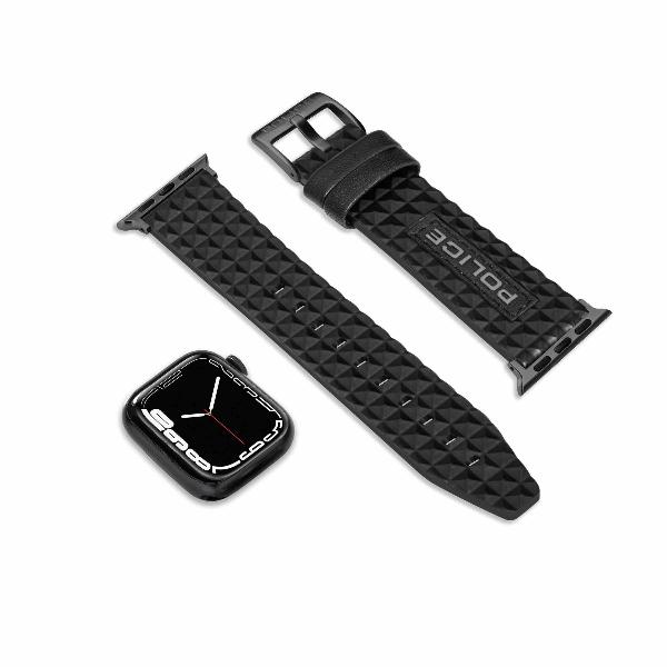 Police Pyramid Apple Watch 38/40/41 Leather Strap