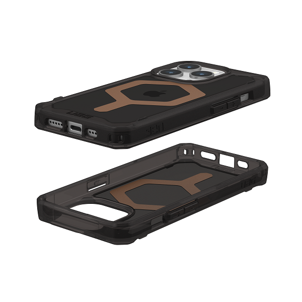 Uag Iphone 15 Pro Plyo Magsafe Case-Black / Bronze