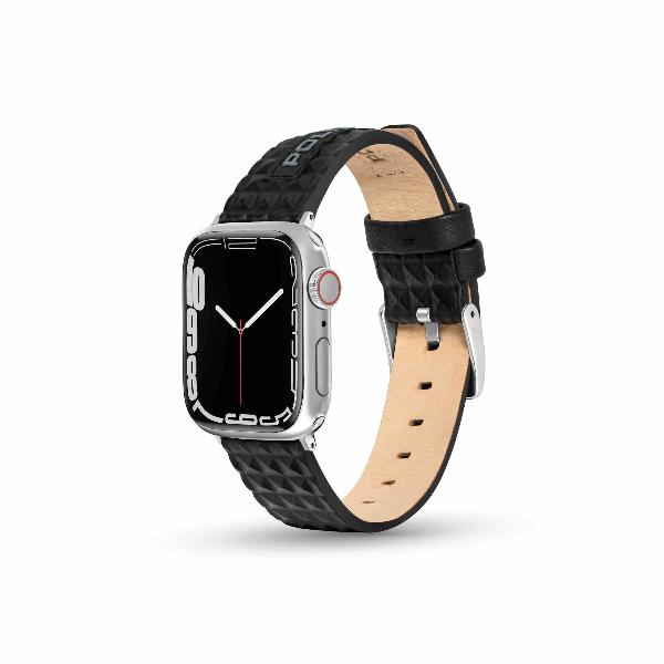 Police Apple Watch 38/40/41 Pyramid Leather Ss Strap