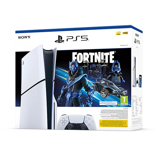 PS5 Slim Console Disk Fortnite Cobalt Star Voucher Bundle