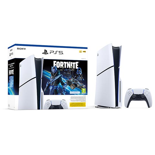 PS5 Slim Console Disk Fortnite Cobalt Star Voucher Bundle