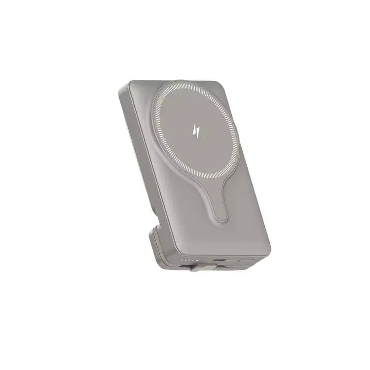 Powerology 5000Mah Powerbank Magsafe Charging Air-Vent Mount Gray