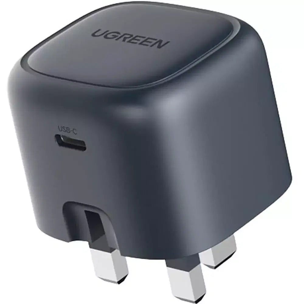 UGREEN Nexode 30W USB-C PD GaN Fast Charger One - Port  UK -folding foot (Black) CD305
