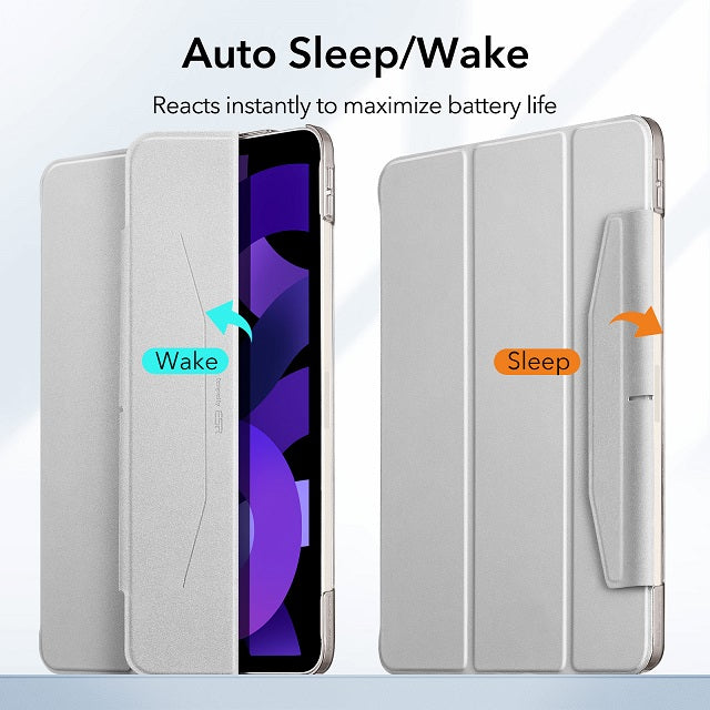 Esr ipad Air 5/4 Ascend Trifold Case - Silver Gray