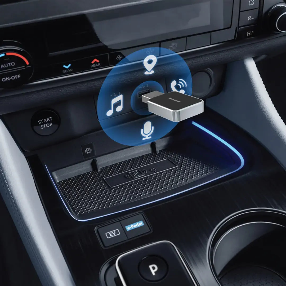 Green Lion Mini Wireless Adapter Carplay & Android Auto - Black