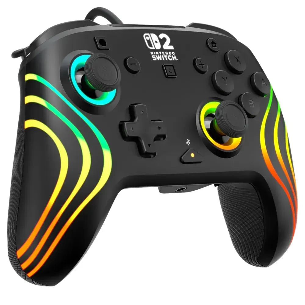 Turtle Beach Nintendo Switch 2 Afterglow Wave Wird Rgb Gaming Controller - Black